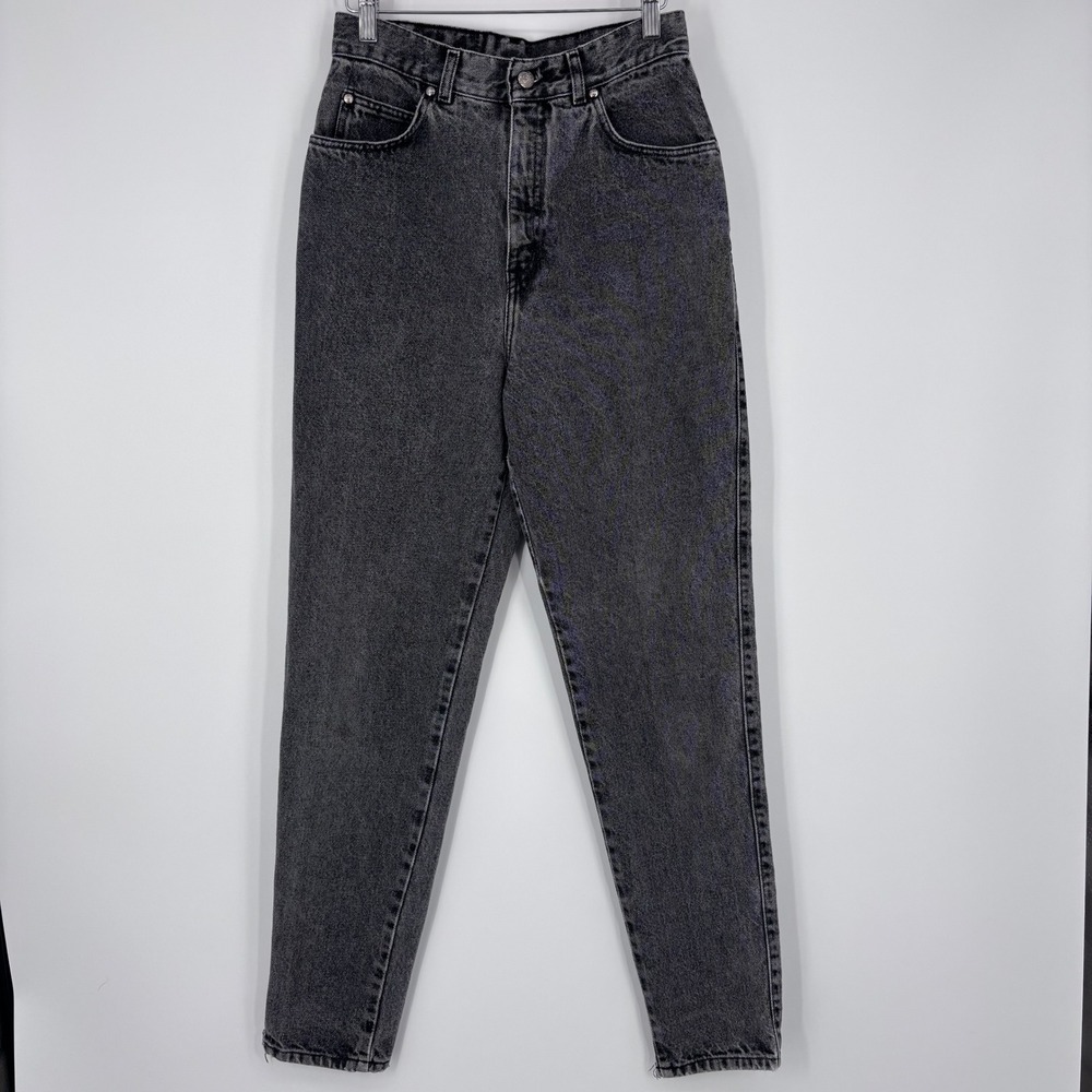 Vtg 80s Levis High Rise Tapered Mom Jeans Sz 2 26x30 (Tagged 10) Charcoal Grunge